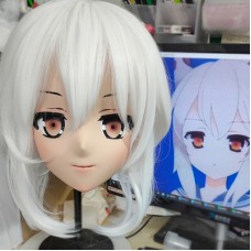 (GLA024)Customize Character'! Female/Girl Resin Full/Half Head With Lock Anime Cosplay Japanese Animego Kigurumi Mask